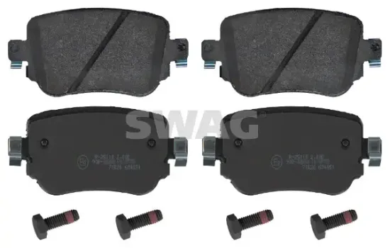 Bremsbelagsatz, Scheibenbremse Hinterachse SWAG 30 91 6912 Bild Bremsbelagsatz, Scheibenbremse Hinterachse SWAG 30 91 6912