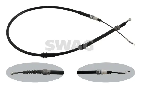Seilzug, Feststellbremse hinten links hinten rechts SWAG 30 93 6352
