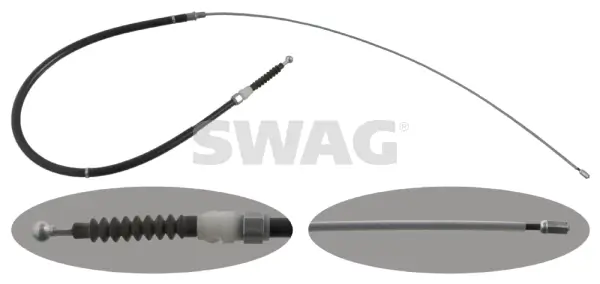 Seilzug, Feststellbremse hinten hinten links hinten rechts SWAG 30 94 8306