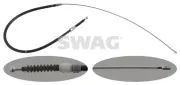 Seilzug, Feststellbremse hinten hinten links hinten rechts SWAG 30 94 8306