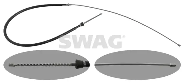 Seilzug, Feststellbremse hinten links hinten rechts SWAG 30 94 8331