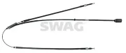 Seilzug, Feststellbremse hinten SWAG 33 10 0870