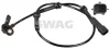 Sensor, Raddrehzahl Vorderachse links Vorderachse rechts SWAG 33 10 3841