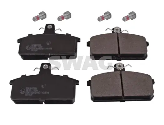Bremsbelagsatz, Scheibenbremse Vorderachse SWAG 33 10 6335 Bild Bremsbelagsatz, Scheibenbremse Vorderachse SWAG 33 10 6335