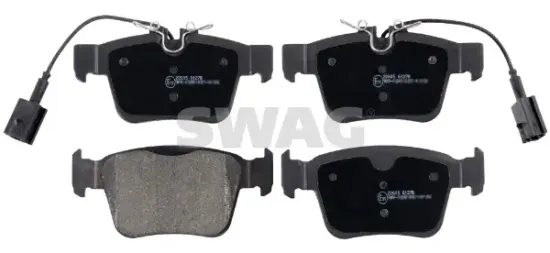 Bremsbelagsatz, Scheibenbremse Hinterachse SWAG 33 10 7613 Bild Bremsbelagsatz, Scheibenbremse Hinterachse SWAG 33 10 7613