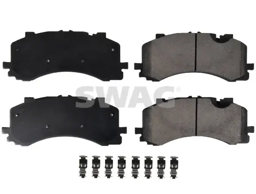 Bremsbelagsatz, Scheibenbremse Vorderachse SWAG 33 10 7652 Bild Bremsbelagsatz, Scheibenbremse Vorderachse SWAG 33 10 7652