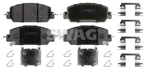 Bremsbelagsatz, Scheibenbremse Vorderachse SWAG 33 10 9372