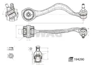 Lenker, Radaufhängung Vorderachse rechts vorne SWAG 33 11 1563