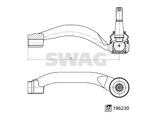Spurstangenkopf Vorderachse rechts SWAG 33 11 2067 Bild Spurstangenkopf Vorderachse rechts SWAG 33 11 2067