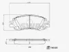 Bremsbelagsatz, Scheibenbremse Vorderachse SWAG 33 11 2154 Bild Bremsbelagsatz, Scheibenbremse Vorderachse SWAG 33 11 2154