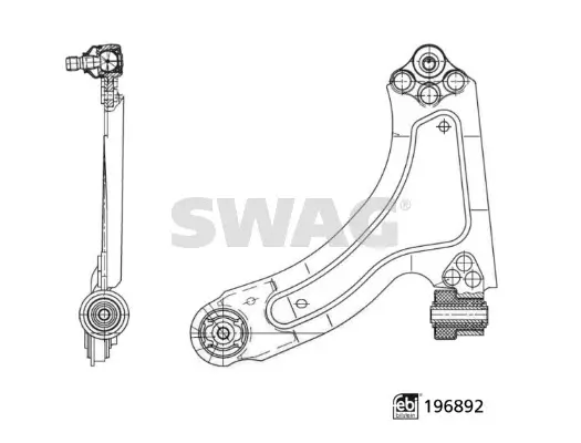 Lenker, Radaufhängung Vorderachse links SWAG 33 11 2375 Bild Lenker, Radaufhängung Vorderachse links SWAG 33 11 2375