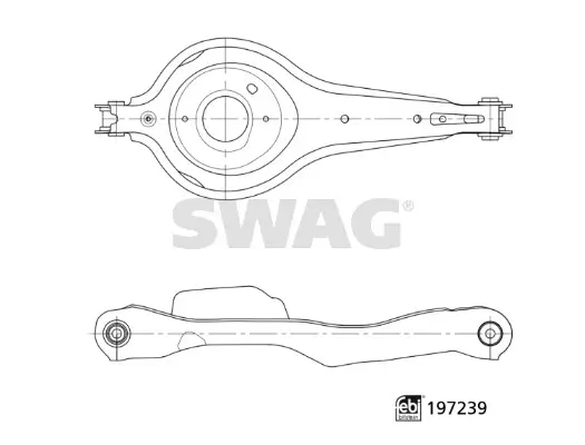 Lenker, Radaufhängung unten Hinterachse rechts Hinterachse links SWAG 33 11 2521 Bild Lenker, Radaufhängung unten Hinterachse rechts Hinterachse links SWAG 33 11 2521