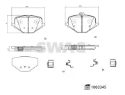 Bremsbelagsatz, Scheibenbremse Hinterachse SWAG 33 11 4361