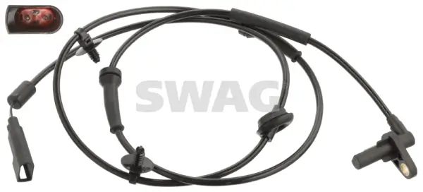 Sensor, Raddrehzahl Vorderachse links Vorderachse rechts SWAG 50 10 6937