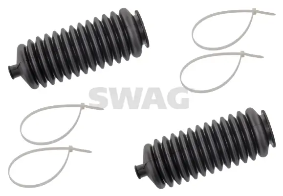 Faltenbalgsatz, Lenkung Vorderachse links Vorderachse rechts SWAG 60 10 3865