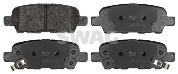 Bremsbelagsatz, Scheibenbremse Hinterachse SWAG 60 11 6198