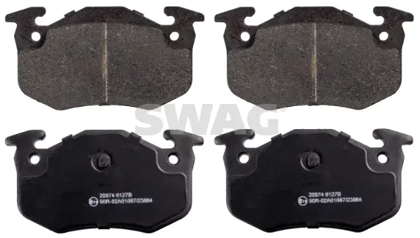 Bremsbelagsatz, Scheibenbremse Hinterachse SWAG 60 91 6189