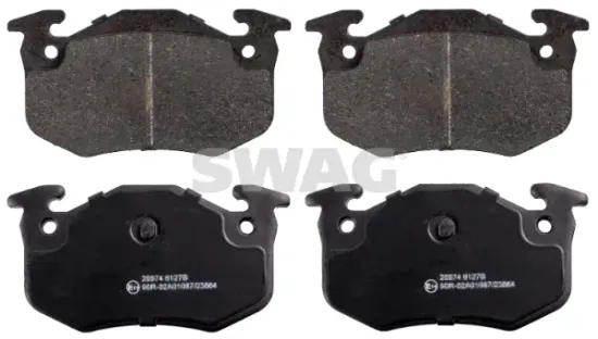 Bremsbelagsatz, Scheibenbremse Hinterachse SWAG 60 91 6189 Bild Bremsbelagsatz, Scheibenbremse Hinterachse SWAG 60 91 6189