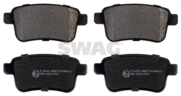 Bremsbelagsatz, Scheibenbremse Hinterachse SWAG 60 91 6897