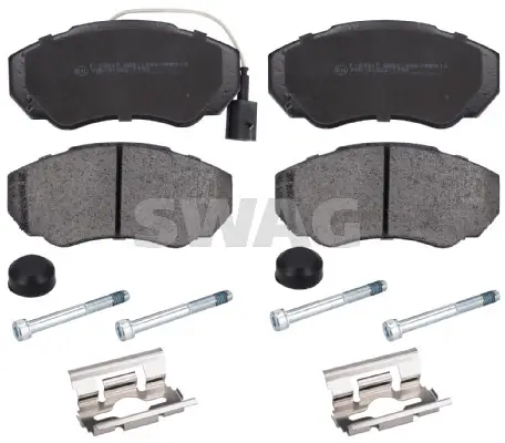 Bremsbelagsatz, Scheibenbremse Vorderachse SWAG 62 11 6049 Bild Bremsbelagsatz, Scheibenbremse Vorderachse SWAG 62 11 6049