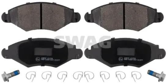Bremsbelagsatz, Scheibenbremse Vorderachse SWAG 62 91 6575 Bild Bremsbelagsatz, Scheibenbremse Vorderachse SWAG 62 91 6575