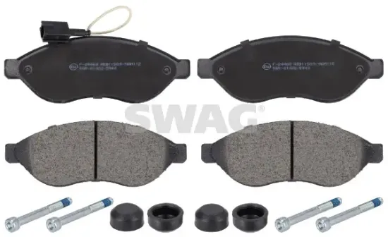 Bremsbelagsatz, Scheibenbremse Vorderachse SWAG 62 91 6716 Bild Bremsbelagsatz, Scheibenbremse Vorderachse SWAG 62 91 6716