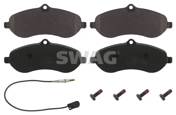 Bremsbelagsatz, Scheibenbremse Vorderachse SWAG 62 91 6830