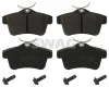 Bremsbelagsatz, Scheibenbremse Hinterachse SWAG 62 91 6833