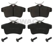 Bremsbelagsatz, Scheibenbremse Hinterachse SWAG 62 91 6833