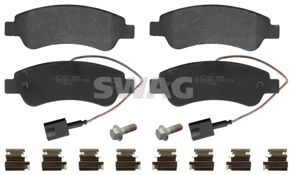 Bremsbelagsatz, Scheibenbremse Hinterachse SWAG 64 91 6956