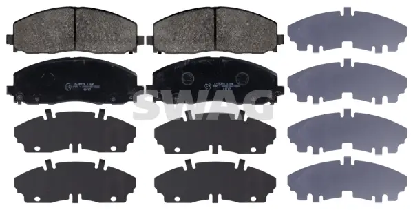 Bremsbelagsatz, Scheibenbremse Vorderachse SWAG 70 11 6061