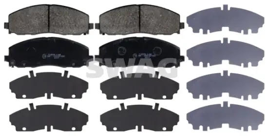 Bremsbelagsatz, Scheibenbremse Vorderachse SWAG 70 11 6061 Bild Bremsbelagsatz, Scheibenbremse Vorderachse SWAG 70 11 6061