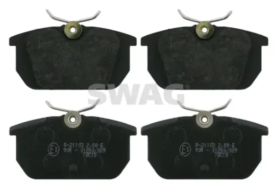 Bremsbelagsatz, Scheibenbremse Hinterachse SWAG 70 91 6171 Bild Bremsbelagsatz, Scheibenbremse Hinterachse SWAG 70 91 6171