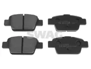 Bremsbelagsatz, Scheibenbremse Hinterachse SWAG 70 91 6556