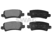 Bremsbelagsatz, Scheibenbremse Hinterachse SWAG 81 91 6577