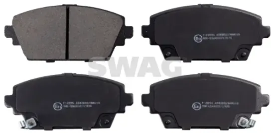 Bremsbelagsatz, Scheibenbremse Vorderachse SWAG 82 91 6389 Bild Bremsbelagsatz, Scheibenbremse Vorderachse SWAG 82 91 6389