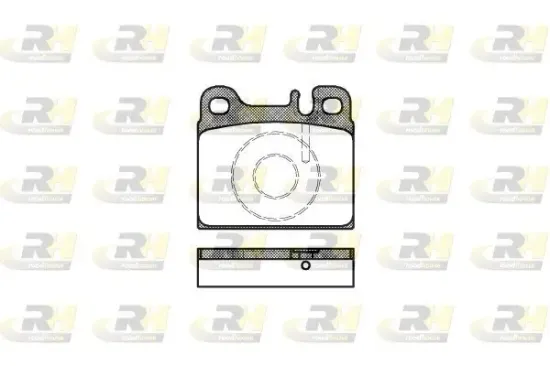 Bremsbelagsatz, Scheibenbremse Hinterachse ROADHOUSE 2006.88 Bild Bremsbelagsatz, Scheibenbremse Hinterachse ROADHOUSE 2006.88