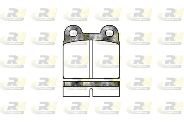 Bremsbelagsatz, Scheibenbremse Vorderachse ROADHOUSE 2007.00