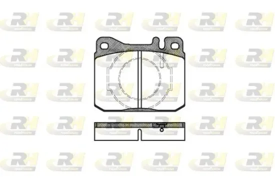 Bremsbelagsatz, Scheibenbremse Vorderachse ROADHOUSE 2010.40 Bild Bremsbelagsatz, Scheibenbremse Vorderachse ROADHOUSE 2010.40