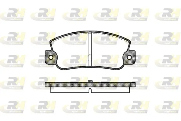 Bremsbelagsatz, Scheibenbremse Vorderachse ROADHOUSE 2025.30