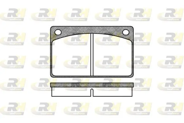 Bremsbelagsatz, Scheibenbremse Vorderachse ROADHOUSE 2042.00
