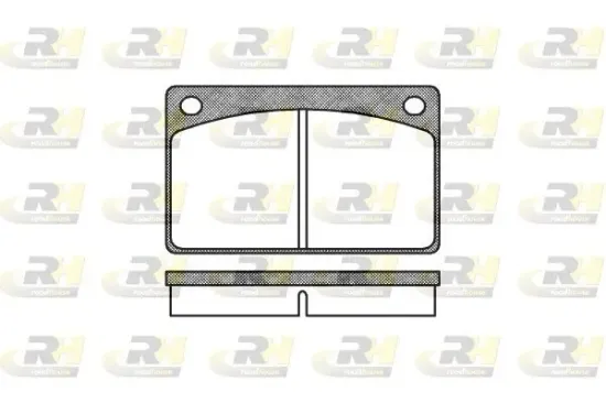 Bremsbelagsatz, Scheibenbremse Vorderachse ROADHOUSE 2042.00 Bild Bremsbelagsatz, Scheibenbremse Vorderachse ROADHOUSE 2042.00