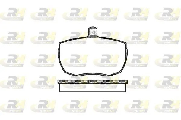 Bremsbelagsatz, Scheibenbremse Vorderachse ROADHOUSE 2056.00