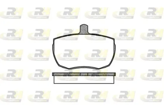 Bremsbelagsatz, Scheibenbremse Vorderachse ROADHOUSE 2056.00 Bild Bremsbelagsatz, Scheibenbremse Vorderachse ROADHOUSE 2056.00