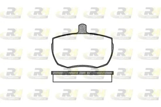 Bremsbelagsatz, Scheibenbremse Vorderachse ROADHOUSE 2056.00 Bild Bremsbelagsatz, Scheibenbremse Vorderachse ROADHOUSE 2056.00