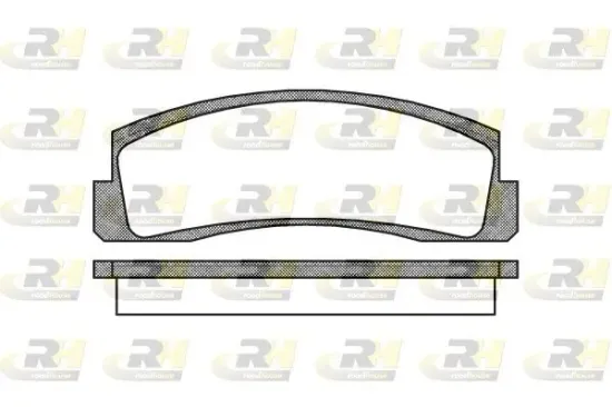Bremsbelagsatz, Scheibenbremse Vorderachse ROADHOUSE 2103.00 Bild Bremsbelagsatz, Scheibenbremse Vorderachse ROADHOUSE 2103.00
