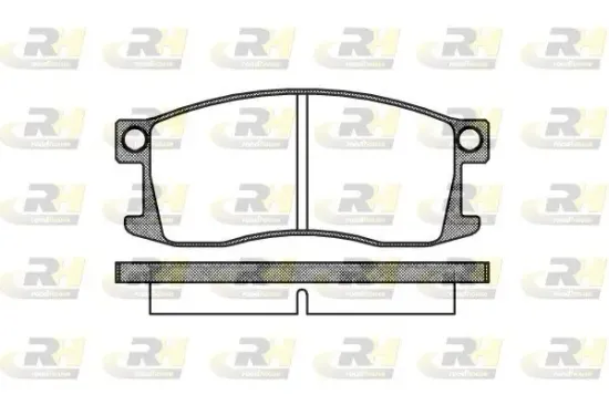 Bremsbelagsatz, Scheibenbremse Vorderachse ROADHOUSE 2110.00 Bild Bremsbelagsatz, Scheibenbremse Vorderachse ROADHOUSE 2110.00