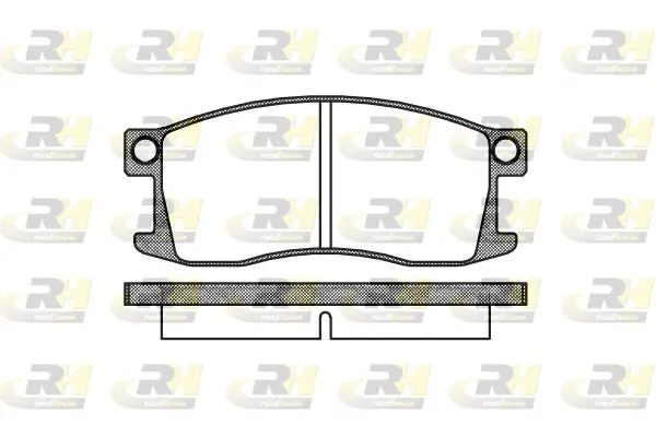 Bremsbelagsatz, Scheibenbremse Vorderachse ROADHOUSE 2110.00