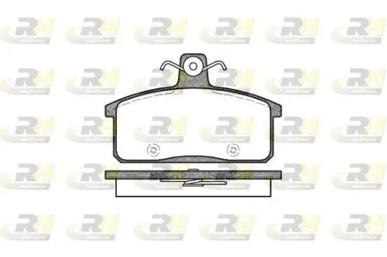 Bremsbelagsatz, Scheibenbremse Vorderachse ROADHOUSE 2128.50 Bild Bremsbelagsatz, Scheibenbremse Vorderachse ROADHOUSE 2128.50