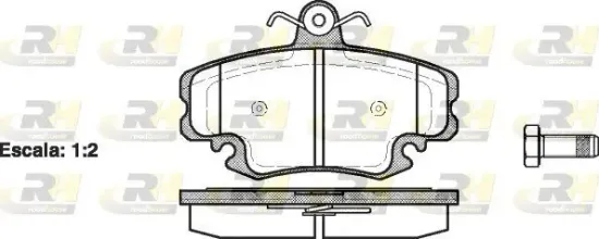 Bremsbelagsatz, Scheibenbremse Vorderachse ROADHOUSE 2141.20 Bild Bremsbelagsatz, Scheibenbremse Vorderachse ROADHOUSE 2141.20